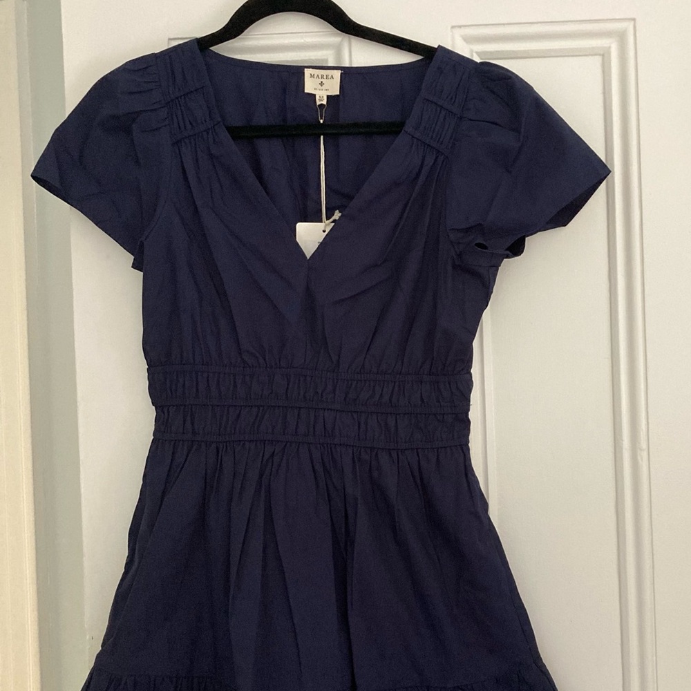 NWT Marea Anna Dress XS Navy